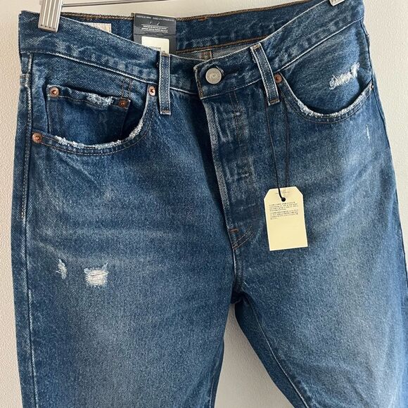 NWT LEVI'S 501 Straight in Athens Dark - Picture 7 of 7